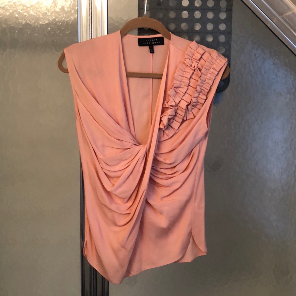 Robert Rodriguez Silk Drapes Shirt